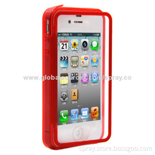 Slim Fit Premium TPU Folio Flip Cover Case for iPhone4, 4S